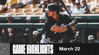 HIGHLIGHTS: White Sox Offense Drives in 8 Runs vs. Oakland (3.22.24)
