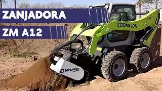 &iquest;C&oacute;mo funciona una zanjadora para Minicargadora MetalMec?