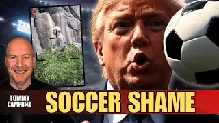 JD Vance Caught Trying to Run and Trump Booed, Crashes Trophy Photo