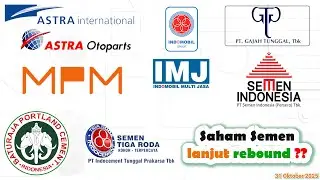 Analisa Teknikal ASII AUTO IMAS IMJS GJTL MPMX BIRD CPIN JPFA MAIN SMGR INTP SMBR