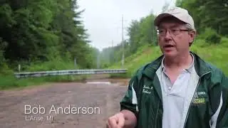 Mysterious light glows in woods of Michigan's Upper Peninsula
