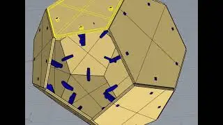 Tetrahedron Polygons,  connectors Rhino Python script for laser cut