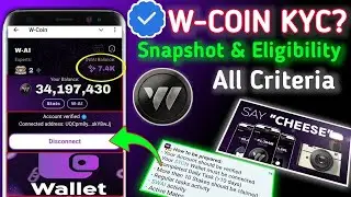 W-Coin Account Verify, Snapshot Date & All Eligibility Criteria? | W Coin Airdrop New Listing Update
