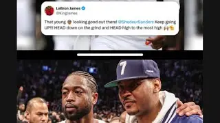 LeBron Hijacks Shedeur&rsquo;s Hype&hellip; 😒Then Carmelo doesn&rsquo;t even invites LeBron to his HOF Speech??&hellip;..