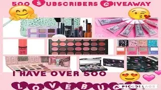 Birthday Giveaway winner and 500 SUBSCRIBER BEAUTY MAKEUP GIVEAWAY 2016 (Closed)
