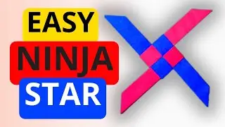 Easy Ninja Star Origami ⭐ | Fun & Simple Paper Shuriken Tutorial