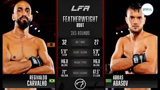👊🏻 Аббас Аббасов 🇹🇲 против 🇧🇷 Регивальду Карвалью