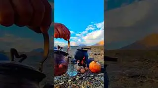 Making tea in nature 🍀☘️                               #nature #relaxation #mountains
