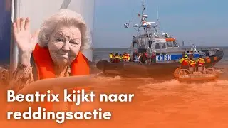 Prinses Beatrix geniet op reddingsboot van KNRM | Blauw Bloed