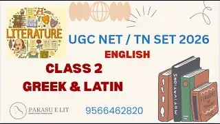 UGC NET/TN SET - ENGLISH - CLASS  2