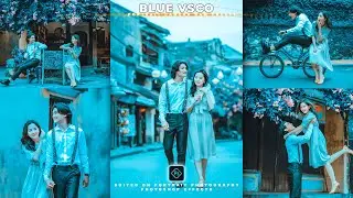 Blue VSCO tone | Camera Raw Presets Free Download | Color Grading Photoshop Tutorial