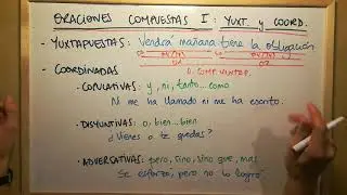 Oraciones compuestas I: yuxtaposición y coordinación