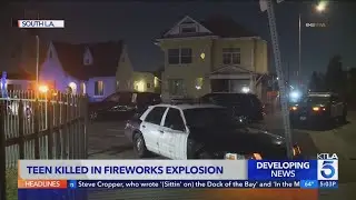 Teen killed in backyard fireworks explosion at L.A. home
