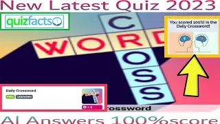 Daily crossword Quiz Answer | Daily crossword puzzle Quiz Answer 100% Answer score | quizfacts