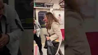 She passed the vibe 🤣 #toronto #ontario #train #prank #iprankpeople