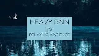 Heavy Rain with Relaxing Background Ambience for Tinnitus Masking or Distraction. Sleep, Relaxation.