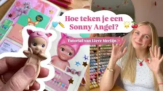 Hoe teken je een Sonny Angel? ✏️🩷✨ Teken tutorial van Lieve Merlijn