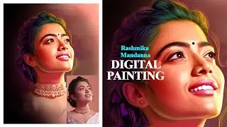 Oil Painting One Click Photoshop Actions Free Download || Digital Oil Painting