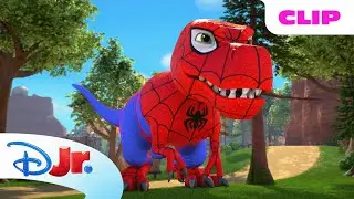 Marvel's Spidey and his Amazing Friends | 🦖Dino Gobby! | @disneyjr