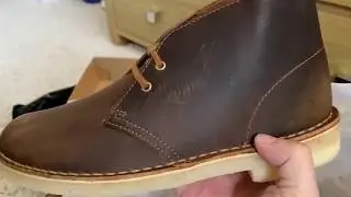 Clarks Desert Boots - Beeswax Leather Unboxing, Review and On Feet (DAMAGE on a brand new shoes???)