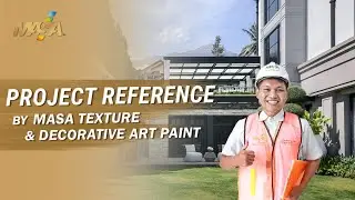 Textured paint that makes the building beautiful and elegant and has a different appeal