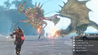 Daimyo Hermitaur pulls up for turf war with Rathian (crazy disrespect)- Monster Hunter Rise Sunbreak