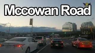 SCARBOROUGH ONTARIO CANADA MCCOWAN ROAD NORTH NIGHT DRIVE (4K)
