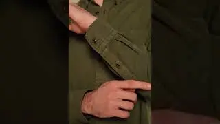 Abbate Federico Dokuma Tencel (Lyocell) Comfort Fit Haki D&uuml;ğmeli Yaka Erkek D&uuml;z G&ouml;mlek