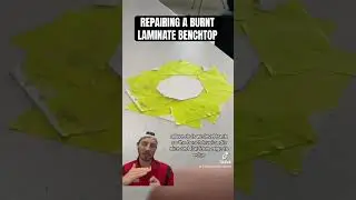How to repair a burnt laminate benchtop #howto #repair #homeremedies #maintenance