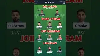 MI vs LSG Dream Team Prediction | Mumbai vs Lucknow Dream11 || Dream11 Team OF Today Match