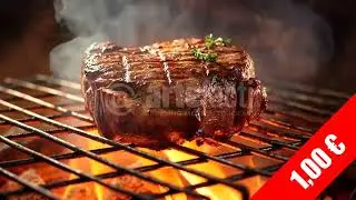 Beef Steak with Grill Marks &ndash; Premium BBQ Stock Video (HD 1080p)
