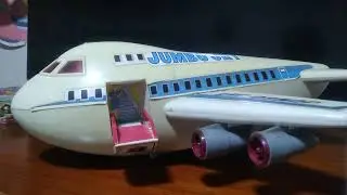 Grande! D&eacute;cada 80 Brinquedo Avi&atilde;o Jumbo Jet CS-74 - 1988 Cheng Ching Toys Made in Taiwan
