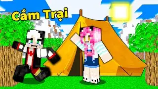 MỀU THỬ TH&Aacute;CH 24 GIỜ CẮM TRẠI M&Ugrave;A H&Egrave; C&Ugrave;NG REDHOOD TRONG MINECRAFT*REDHOOD CẮM TRẠI TRONG RỪNG MCPE