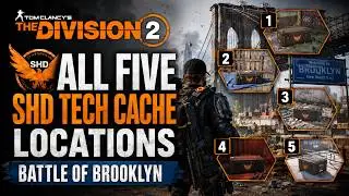 All Five SHD Tech Cache Locations - Battle of Brooklyn