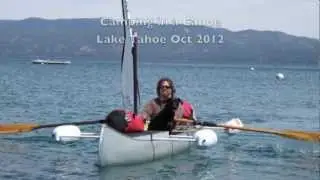CAMPING in Sailing Canoe on LAKE TAHOE - SAIL ROW CAMP CANOE vLog11