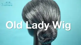 Old Lady Wig, Costume Old Lady Wig Grandmother Wig Gray Wig Mrs. Santa Wig Costume Accessories