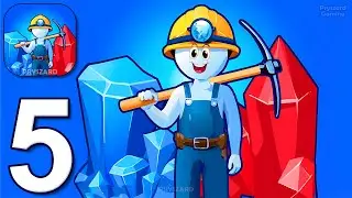 Mine Rush - Gameplay Walkthrough Part 5 - Crystal Quest Dig Mine and Conquer (iOS, Android)