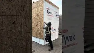 Water Resistance Barrier Mockup build in Shoreline Wa. #tyvek #construction #wrb #siding