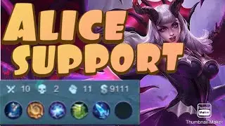 Alice with MASK? WHY? | Alice Best Build | Gameplay MLBB MOBILE LEGENDS