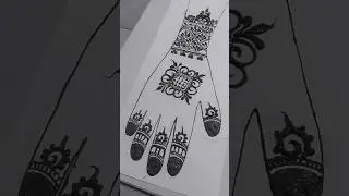 simple & easy flower mehandi design for beginners. #mehndi 🧿💙
