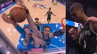 Luke Kornet INSANE chase down block on Hartenstein has Spurs hyped in Game 7