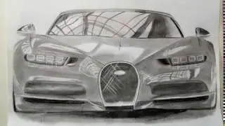 Speed Drawing- Bugatti Chiron, ARTIFONIA