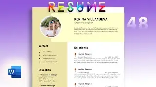 Smart Resume Making  in Microsoft Word. #msword #resume #viralvideo