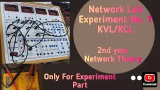NT Lab, Experiment : 1, KVL/KCL