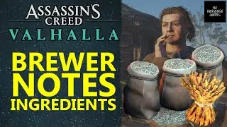 Brewer Notes - Barley, Wheat, Firefly Locations - AC Valhalla Isle of Skye Mystery