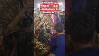 Bride 👰&zwj;♂ Entry || 🦚 Peacock Theme Entry &hearts;️ | #brideentryideas #unique #wedding | अद्भुत शादी 💍👰💒