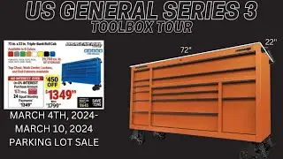 72 Inch Us General Series 3 Harbor Freight Tool Box Tour !