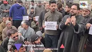 PDP&rsquo;s Iltija Mufti holds protest against railway track construction up to Pahalgam #JammuAndKashmir