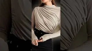 Ruched Design women's Top easy cutting✂ #viralshort #shorts #top #fashion #ytshorts