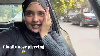 Finally the wait is over nose piercing video 😱😃